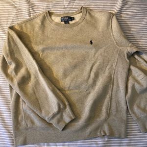 Grey ( navy blue horse) Polo sweatshirt